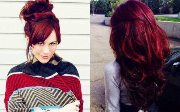 Consigli per capelli e pettinaturecapelli rosso intenso: il colore ... Colore rosso intenso e scuro